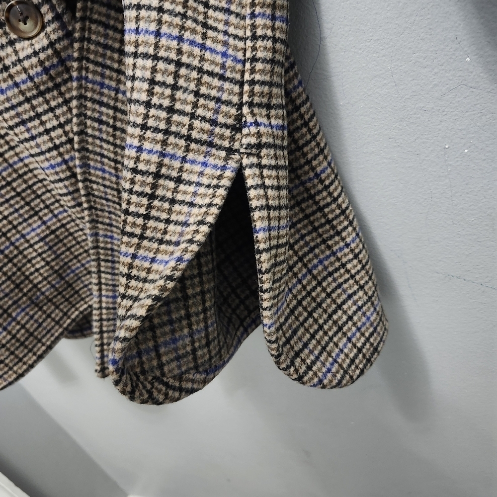 Vero moda curve women's long wool blend Shacket size 20 plaid new with ta… - Picture 10 of 10